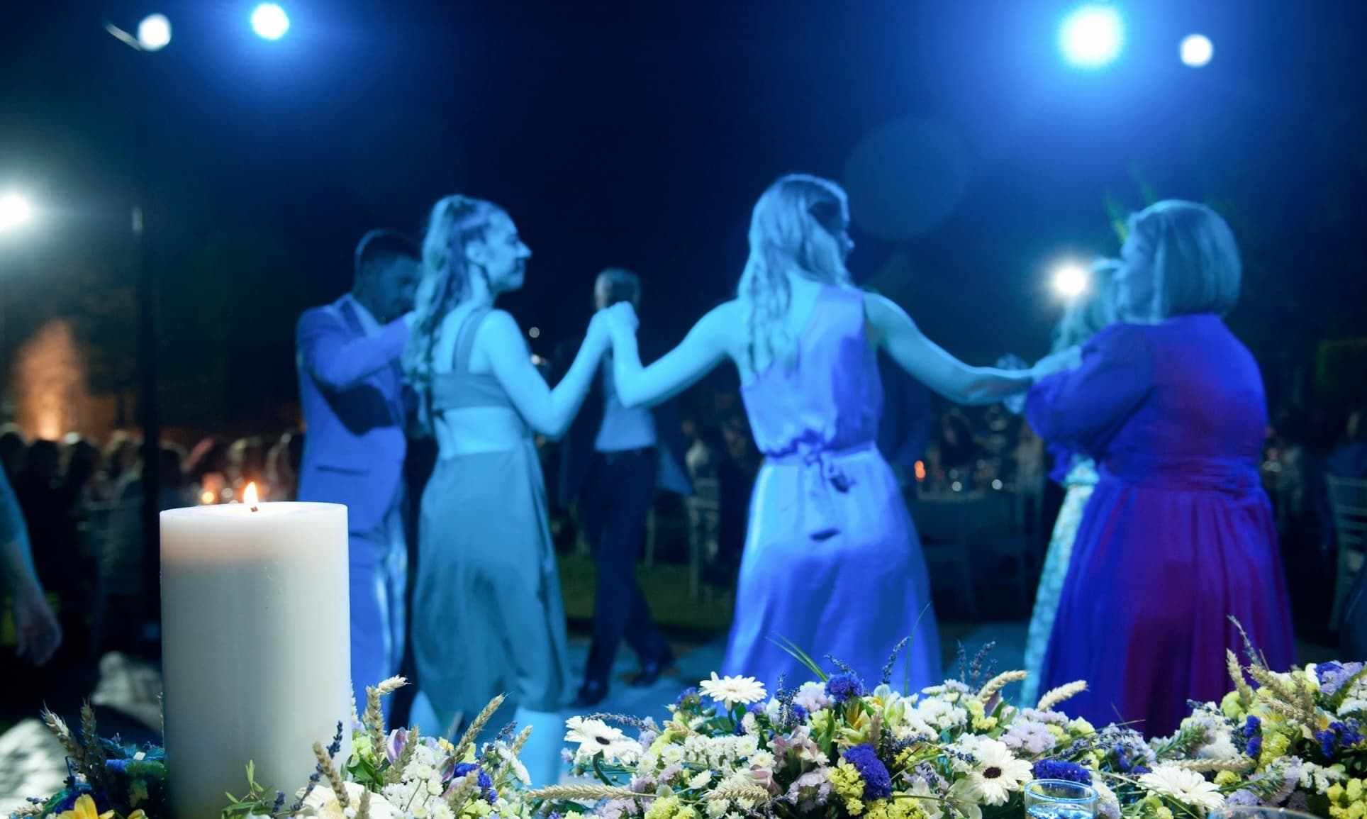 Bridal table with decoration
