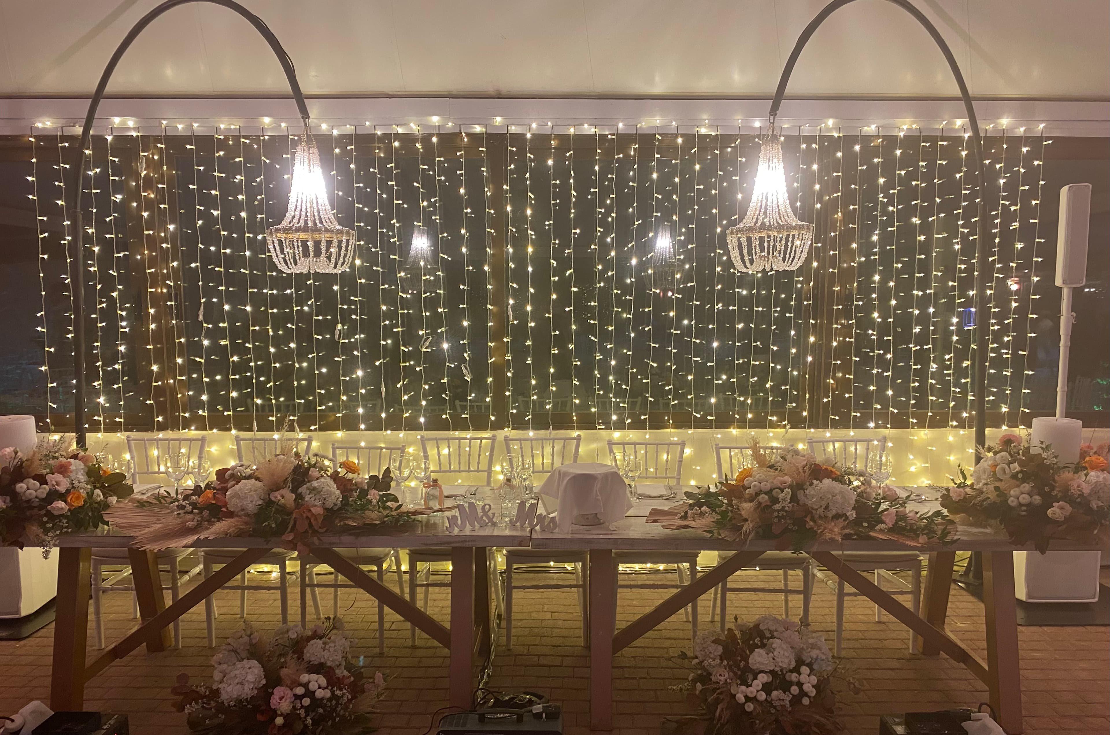 Celebration space with setup