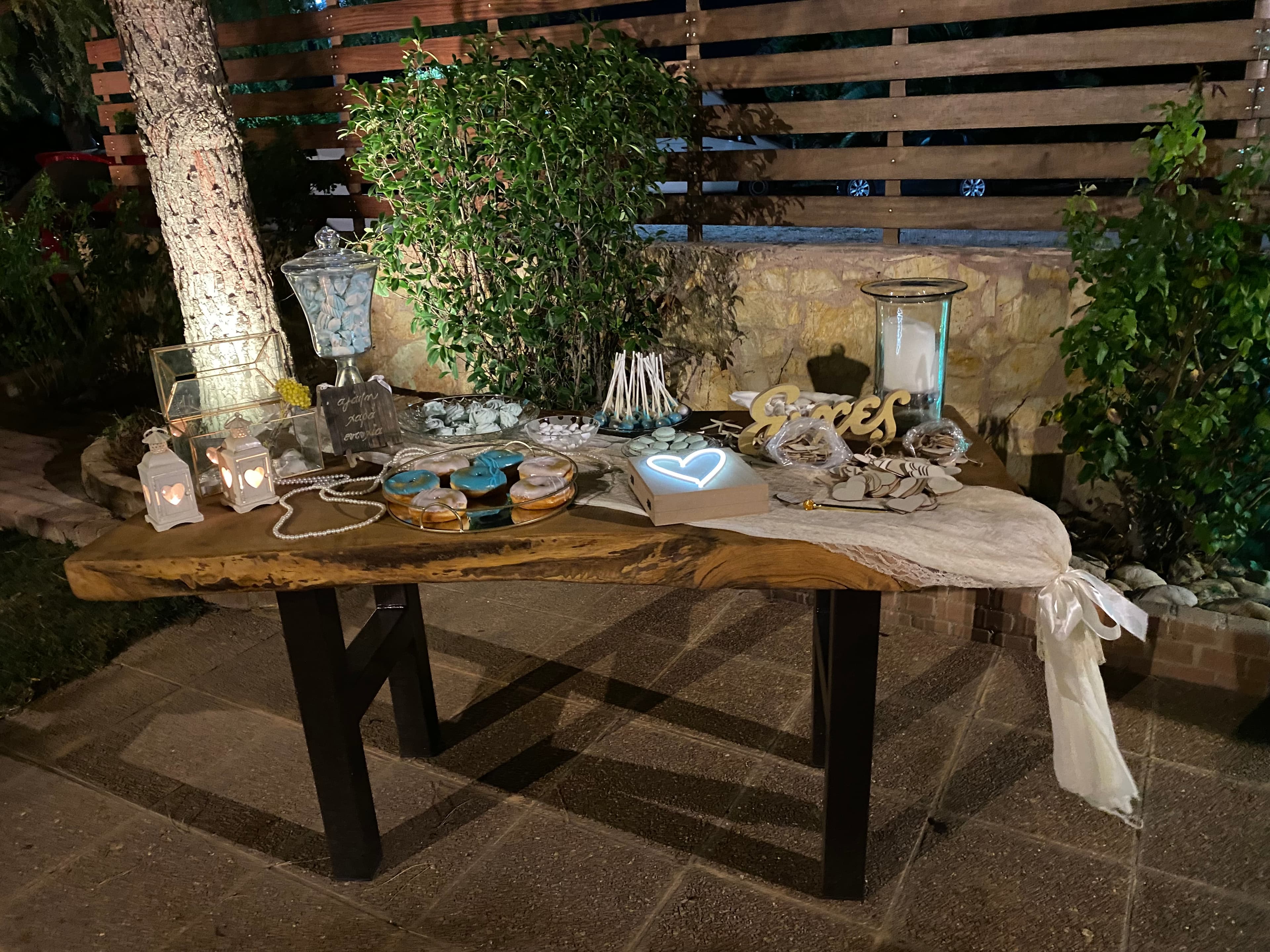 Space with decoration and setup