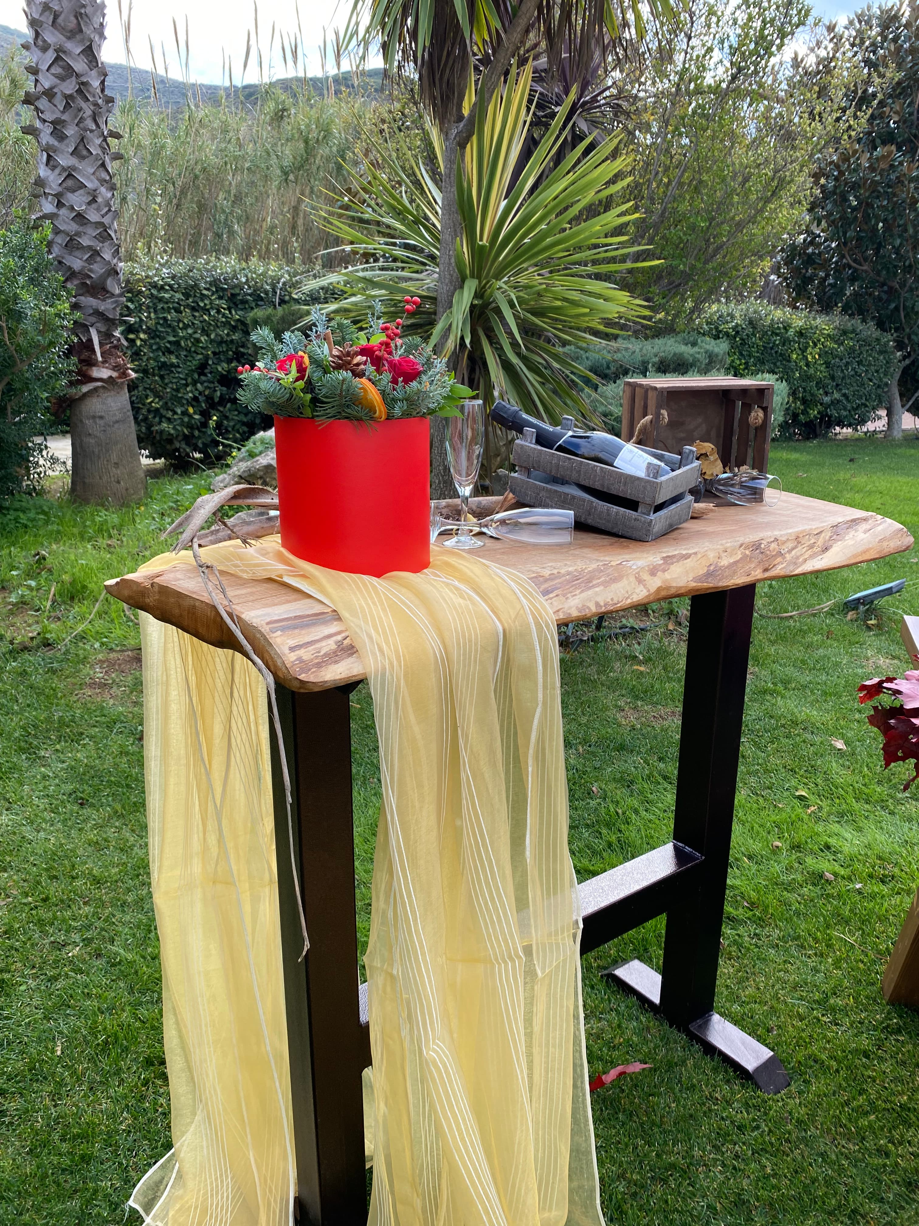 Boho-inspired outdoor lounge